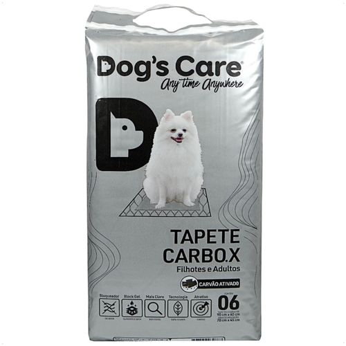 TAPETE HIGIÊNICO CARBO.X DOGS CARE PARA CÃES COM 06 UNIDADES 90CM X 60CM TAPETE HIGIÊNICO CARBO.X DOGS CARE PARA CÃES COM 06 UNIDADES 90CM X 60CM